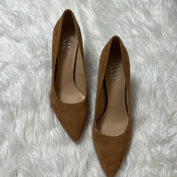Franco Sarto Palma Women shoes Tan Suede Classic Pumps Size 10M - Picture 2 of 8